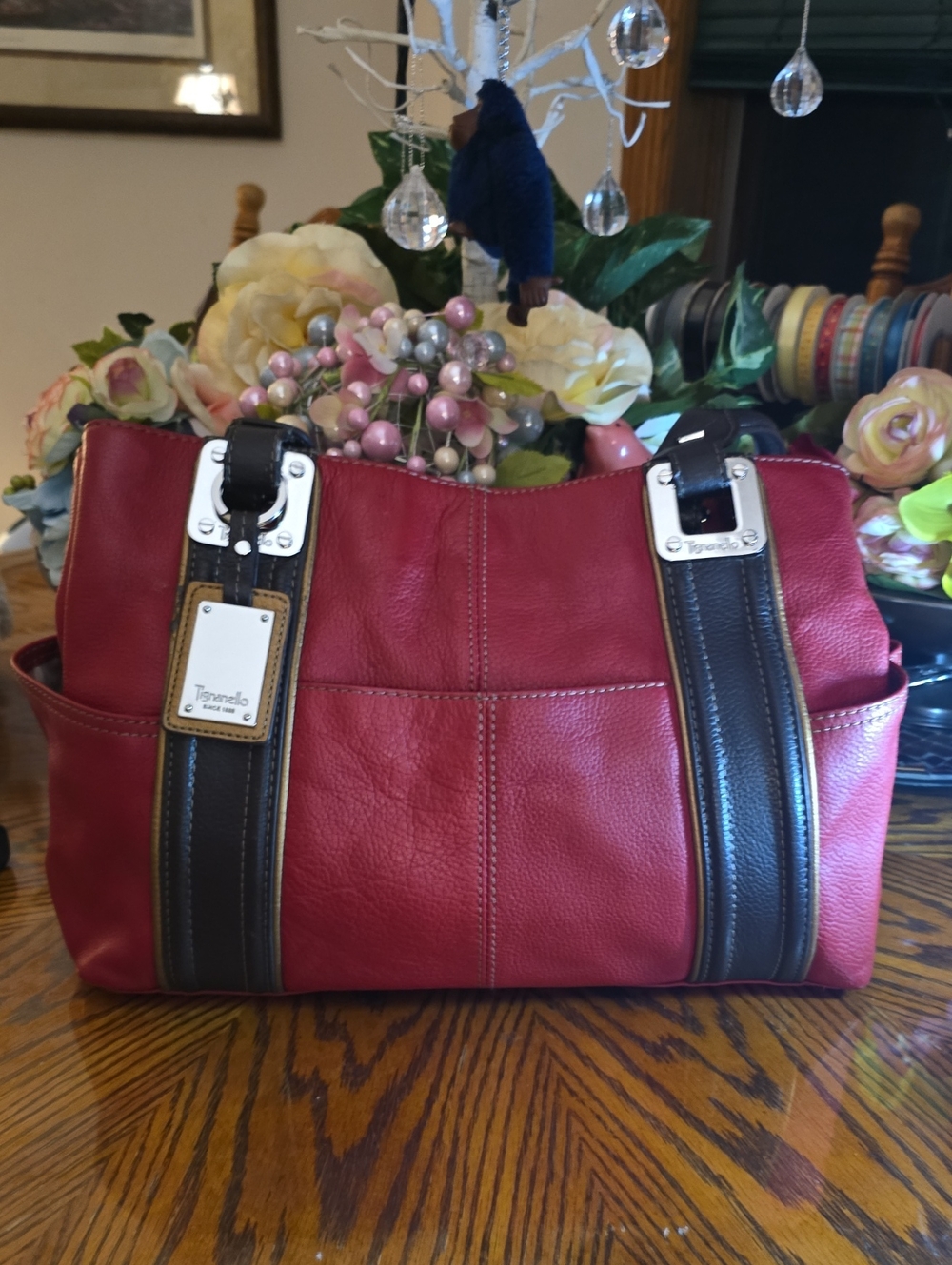 Tignanello Genuine Leather Shoulder Bag